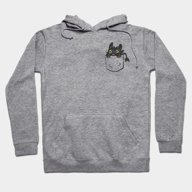 Pocket Toothless Hoodie by tabners